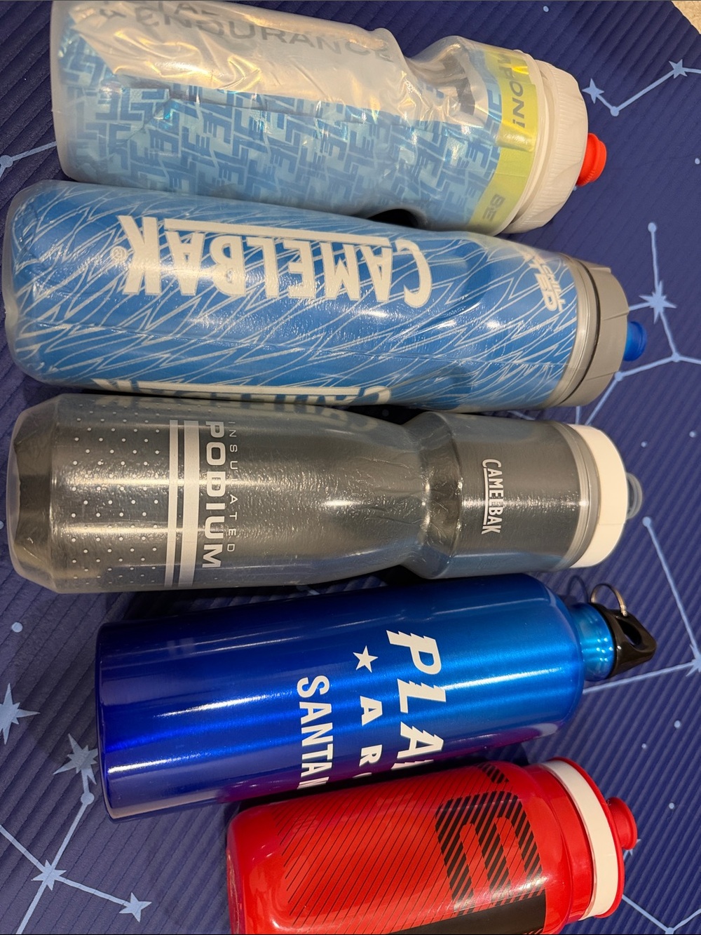 Collection of bottles with diff brand.